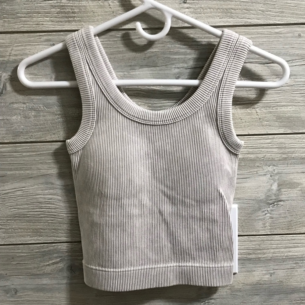 BN Zenana Outfitters Ribbed, Padded, Cropped Brami